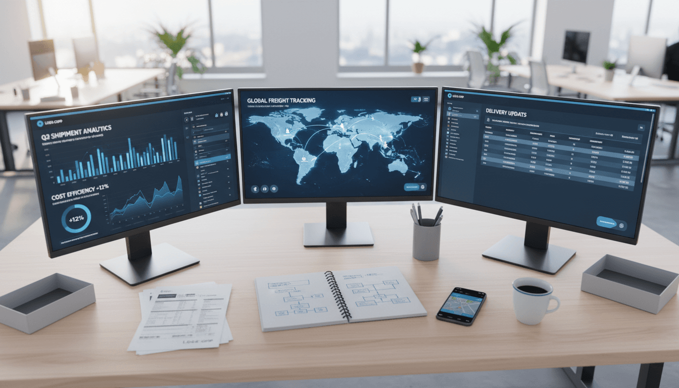 Multi-screen dispatch monitoring center for fleet automation
